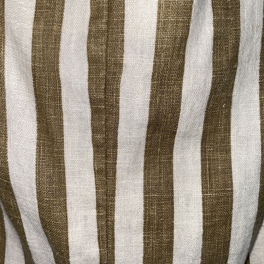 Newport News linen cotton stripe romper shorts playsuit Size 6 - Picture 3 of 7